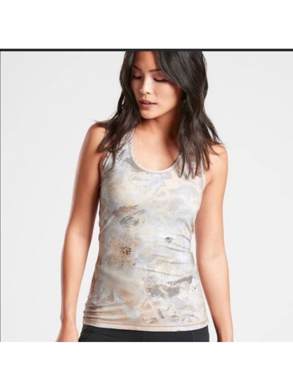 Athleta Shanti Gilded Racerback Tank Size Small
